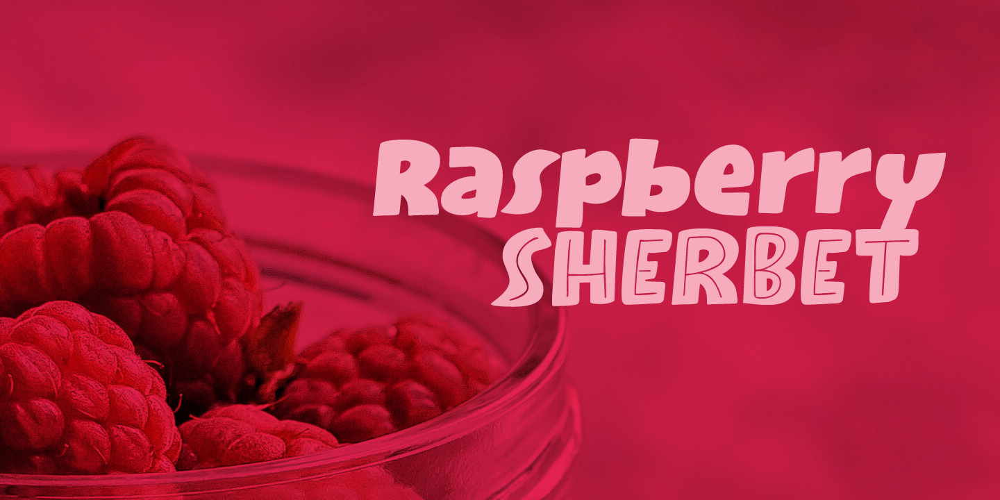 Шрифт Raspberry Sherbet